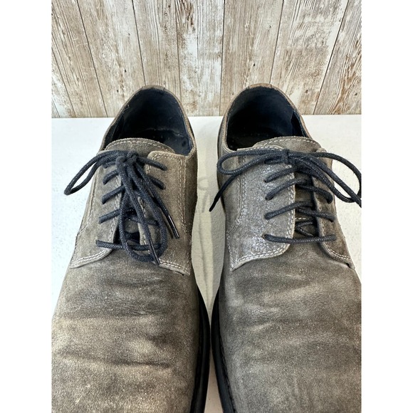 Gray Saks‎ Fifth Avenue Star Dom Mens Shoe Sz 8 Brown Leather Suede Lace Up main image 9